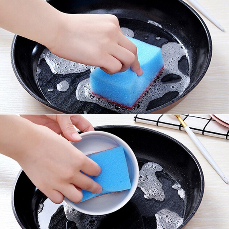 Household Dishwasher 10 pieces Sponges Cleaning Universal Sponge Brush Set Kitchen Cleaning Tools Wash OW