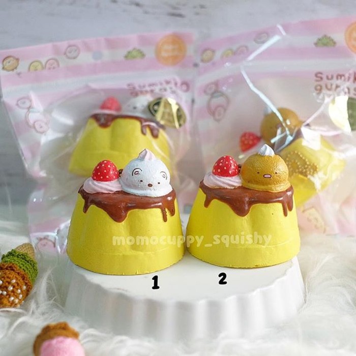 pudding Squishy Licensed by sumikko gurashi (ORIGINAL JEPANG)