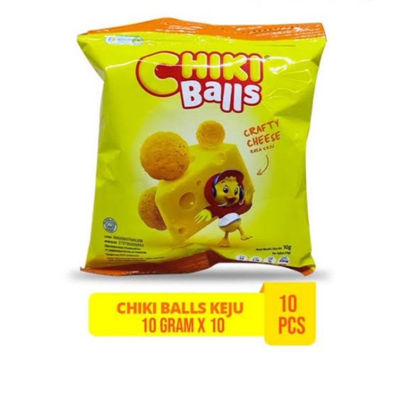 

CHIKI BALLS RASA KEJU 1RENCENG 10PCS X 10GRAM