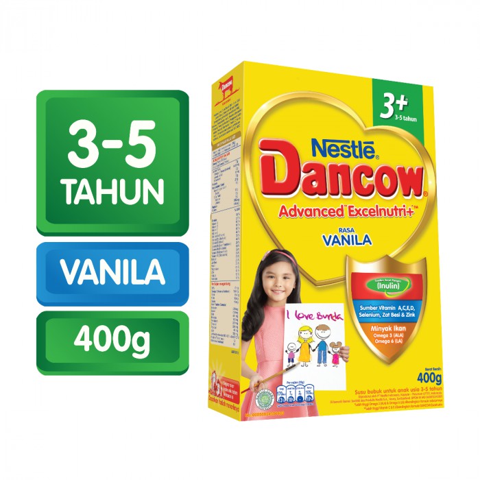 

Nestle Dancow 3+ madu vanila // dancow susu pertumbuhan 3+ 350gr 750gr 1kg