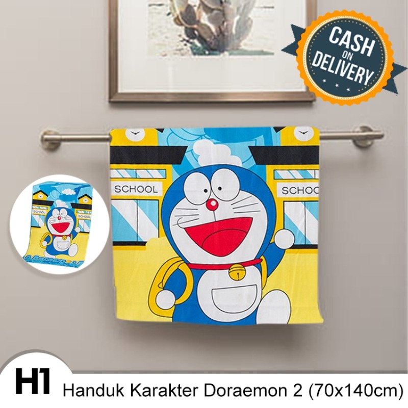 Handuk Mandi Karakter Anak Microfiber 70X140Cm Murah Berkualitas Handuk Karakter Lucu Handuk Murah Dikirim Random WFS