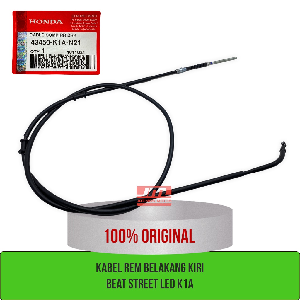 Kabel rem belakang kiri beat street K1A led 43450-K1A-N21