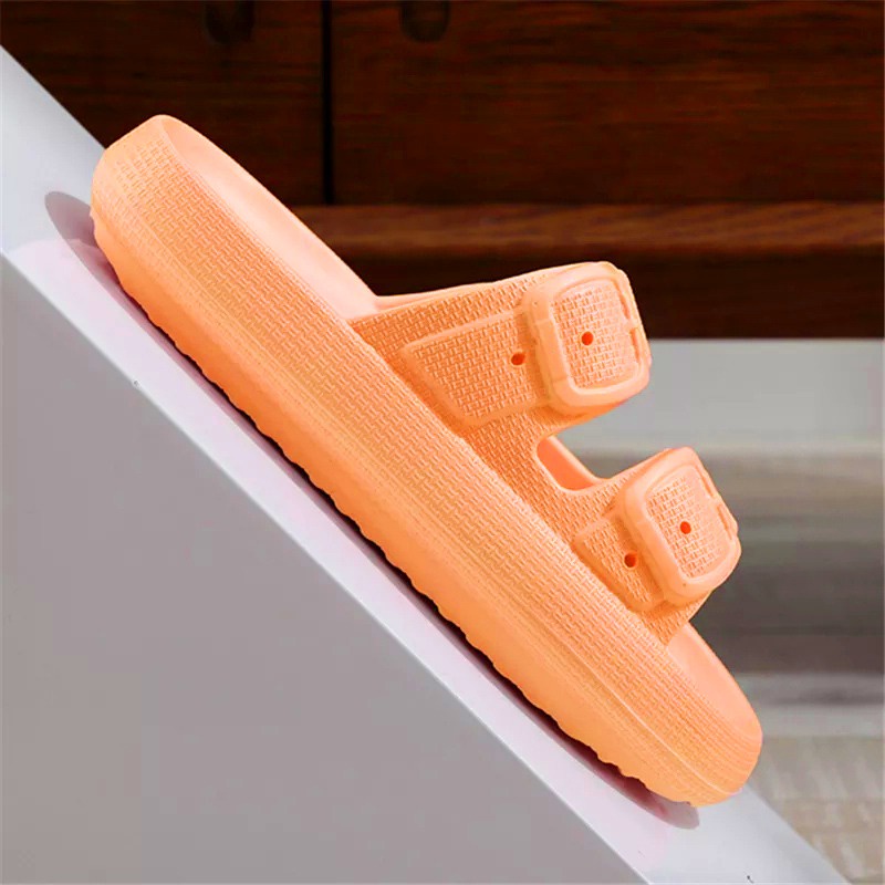 Sandal Hotel / Kamar Mandi Ban 2 Gesper Anti Slip Bahan EVA Empuk Tebal Import