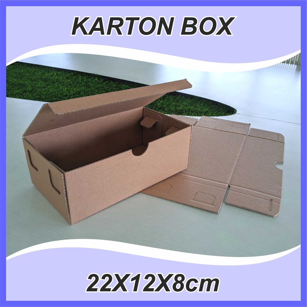 

Karton Box uk 22x12x8 cm Polos EF Kardus Packing Murah Box die cut | Box aksesoris | dus box kue box hampers