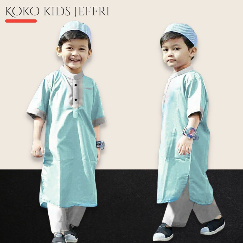 Setelan Koko Anak Stelan Jubah Anak Baju Koko Anak Laki-Laki 1- 8 THN