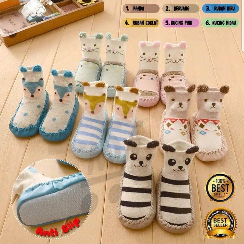 KAOS KAKI BAYI PREWALKER ANTI SLIP / PREWALKER BAYI PREMIUM ANTI SLIP