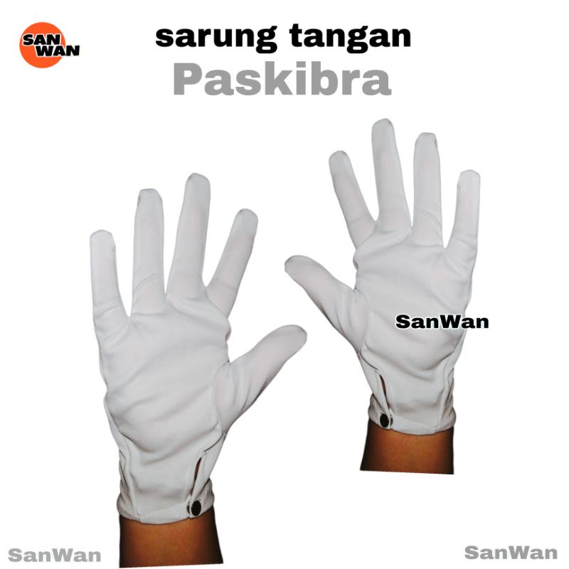 Sarung Tangan Paskibra Aksesoris Sekolah