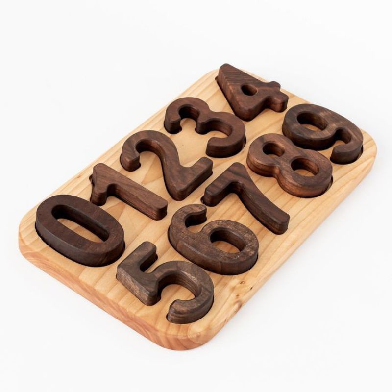 Angka Nomor Huruf Kayu Pinus 10 centi / Angka Nomor Rumah / Nomor Meja Cafe