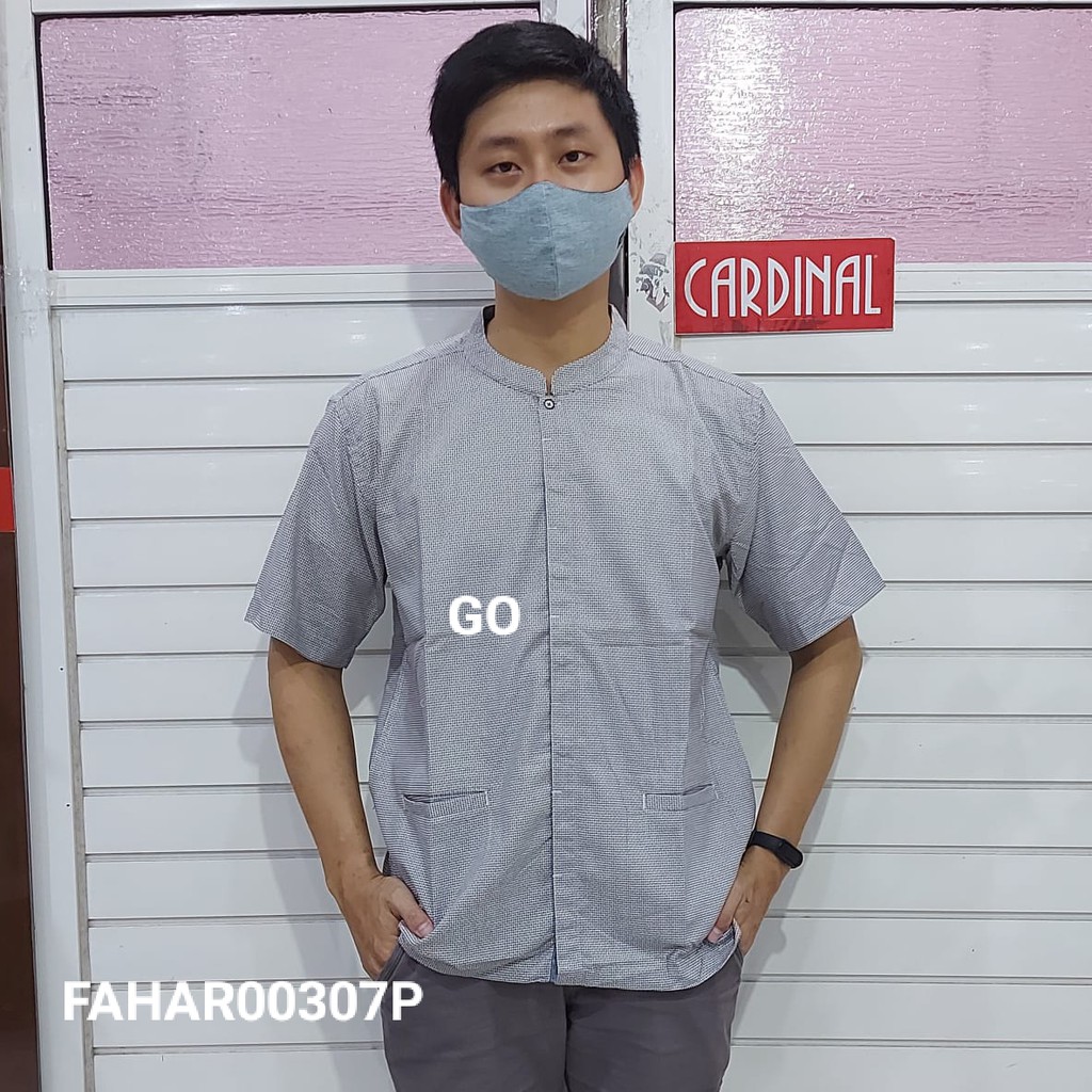 gof TJR CARDINAL KEMEJA KOKO PRIA LENGAN PENDEK FORMAL Baju Cowok 100% Original