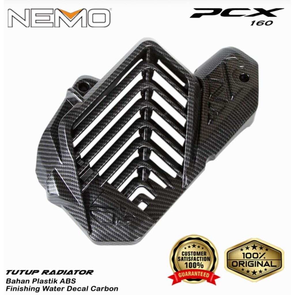COVER RADIATOR PCX160 CARBON NEMO