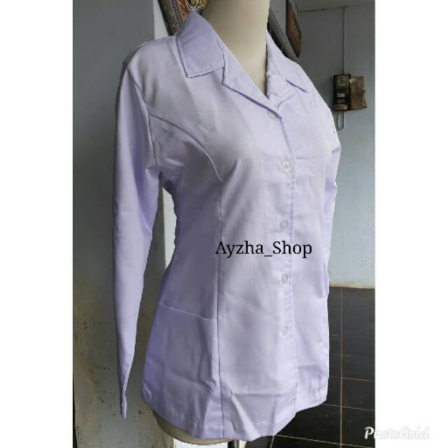 Baju dinas putih wanita baju PPL atasan wanita polos ASN PNS PPL GURU kemeja