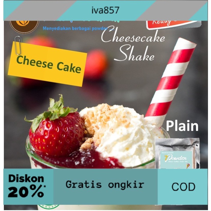 

PROMO Bubuk Minuman 7 Powder rasa Cheese Cake - Plain 1kg GRATIS ONGKIR