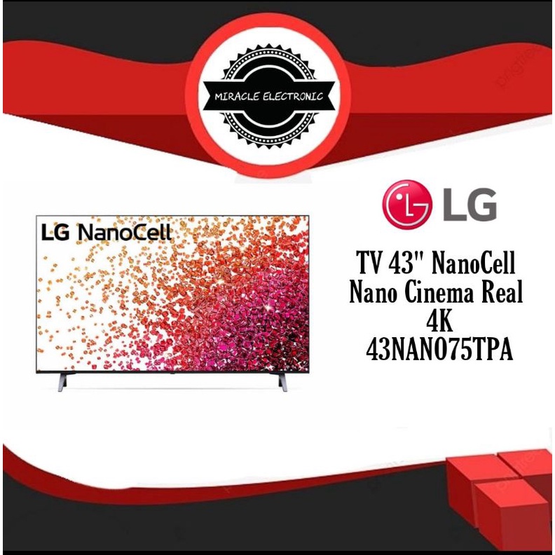 LG 43NANO75TPA - TV 43" NanoCell Real 4K AI ThinQ 43NANO75