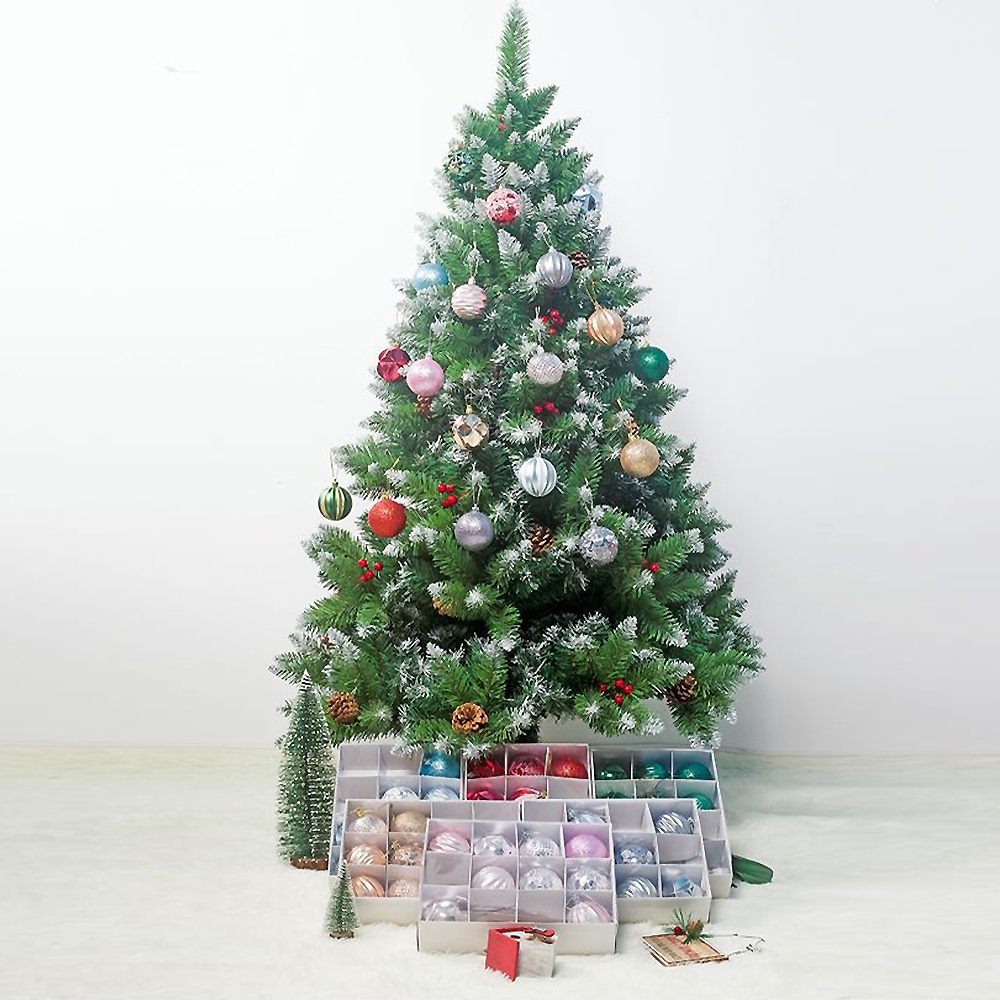 [Christmas Products] 12Pcs /Set Christmas Tree Decorations Balls Bauble