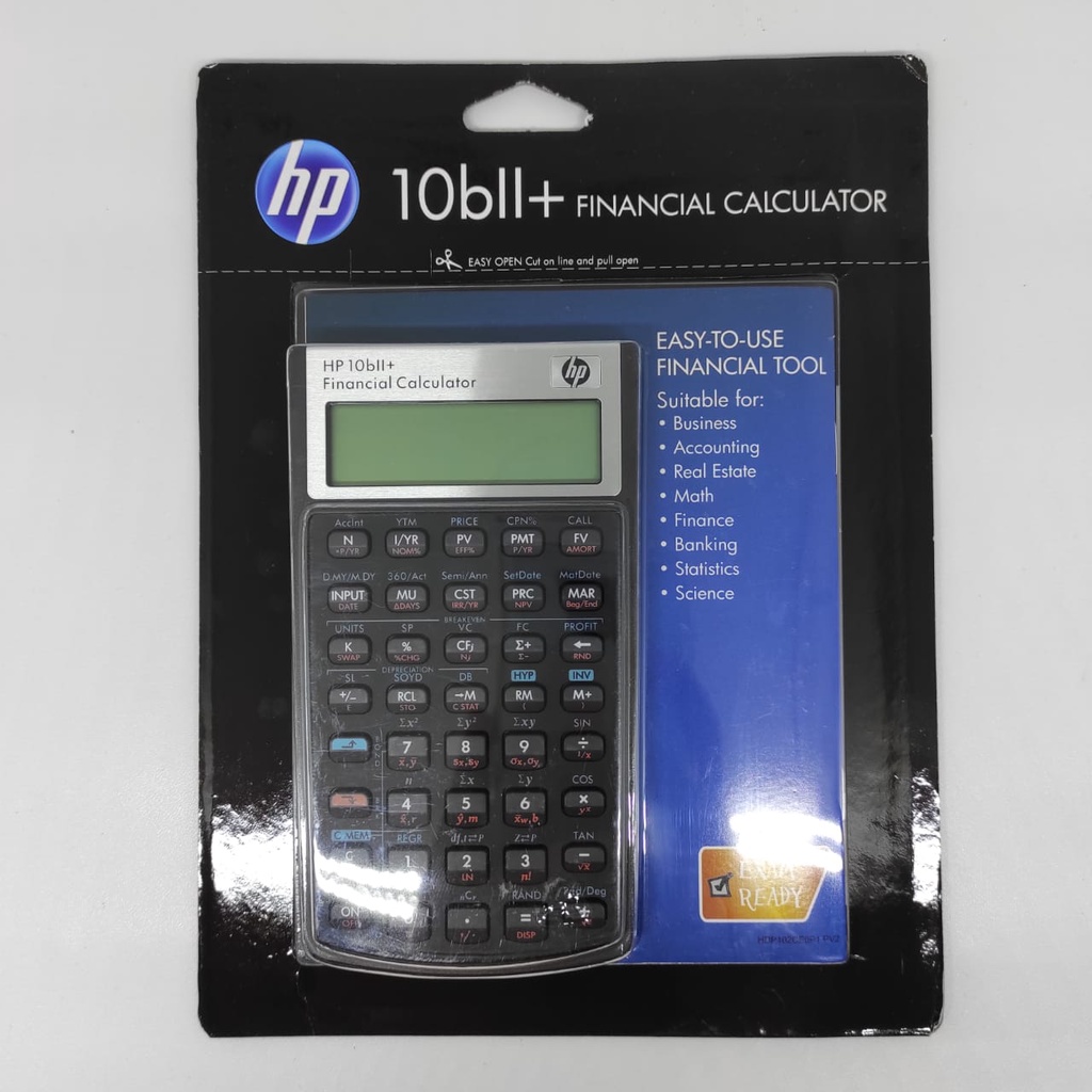 

Ready, siap kirim! Kalkulator Finance Hewlett Packard HP 10bII+ 10b 10bII 10 b II + plus