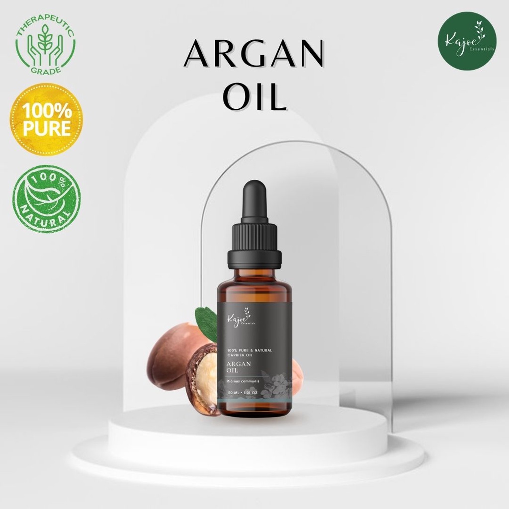 KAJOE Argan Oil Pure Asli Murni Morocco Carrier Hair Serum Minyak Perawatan Penumbuh Rambut Rontok