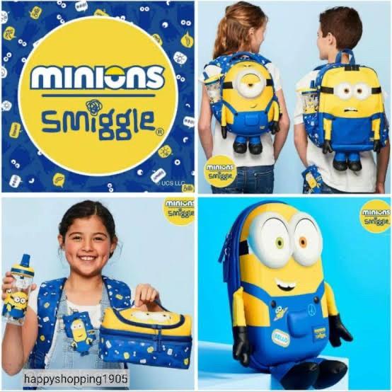 Paling Laris Smiggle Minion Backpack Lunchbag Bottoe Original Sale Kekinian