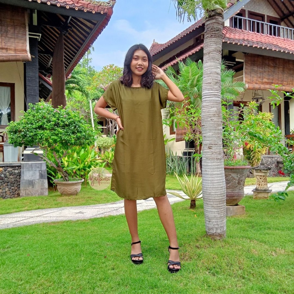 Vega Dress | Daster Payung Polos Bali Rayon Premium