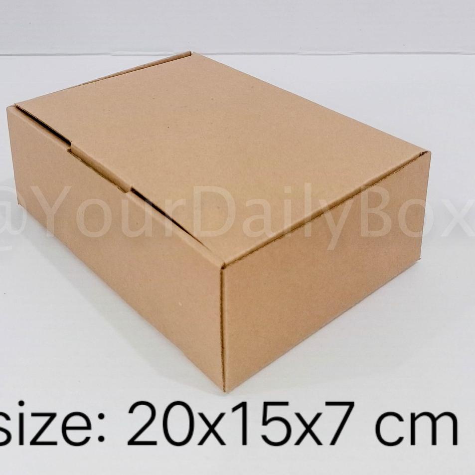 

[isi 10 pcs] Kardus packing , box Die Cut uk 20x15x7 cm PROMO JI9WQ7690