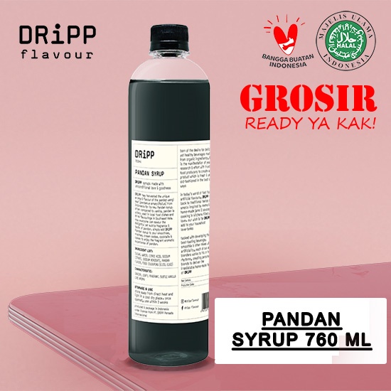 

Sirup Pandan DRiPP Syrup, Sirup Pandan 760ml DRiPP flavour Jakarta