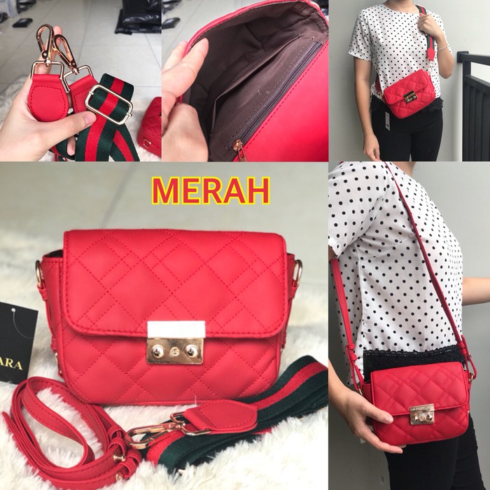 Tas wanita Supplier grosir tas wanita branded ZARA DIUBLE LOCK ORI