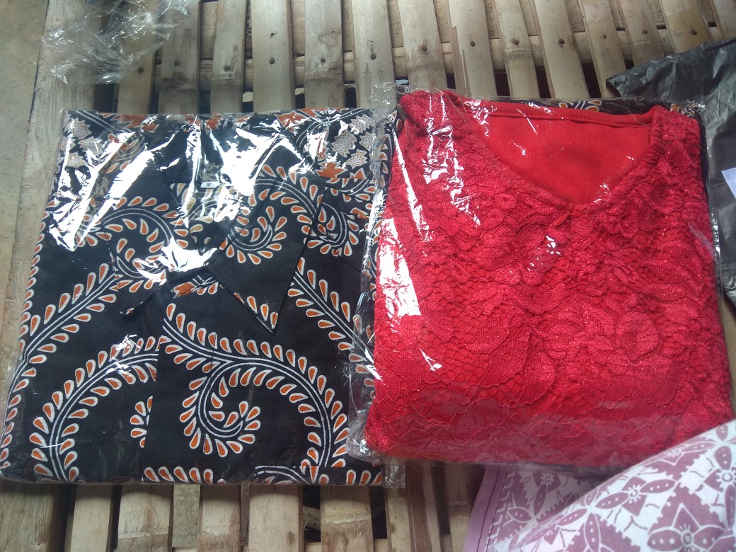 [new Arival] Wou Batik Couple Ayusita Ruffle Batik Couple Ori Ndoro Jowi Dnt Garansi Termurah- Bg094