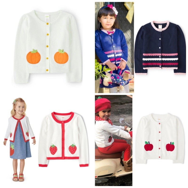 Cardigan Rajut Anak Perempuan Gymboree