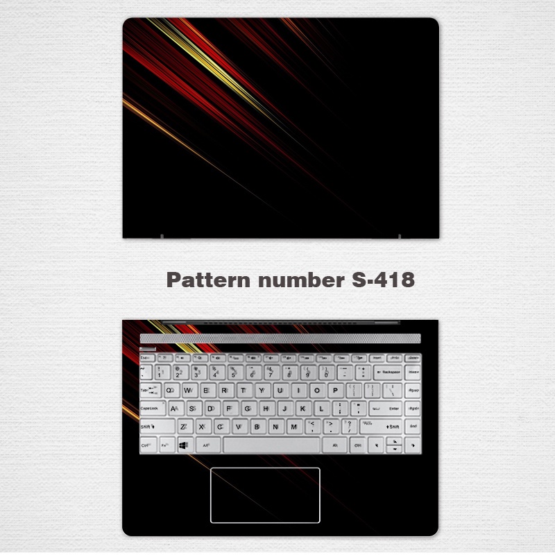 DIY Universal Laptop Stickers Computer Skin Vinyl 2 Sides Notebook Skin for 11/12/13/14 Inch Laptop Sticker Lenovo Xiaoxin Pro13 Protective Film Air14 Shell Film Dell G3 HP Full Set 15.6-inch Huawei Matebook14 Day Selection Y7000p For