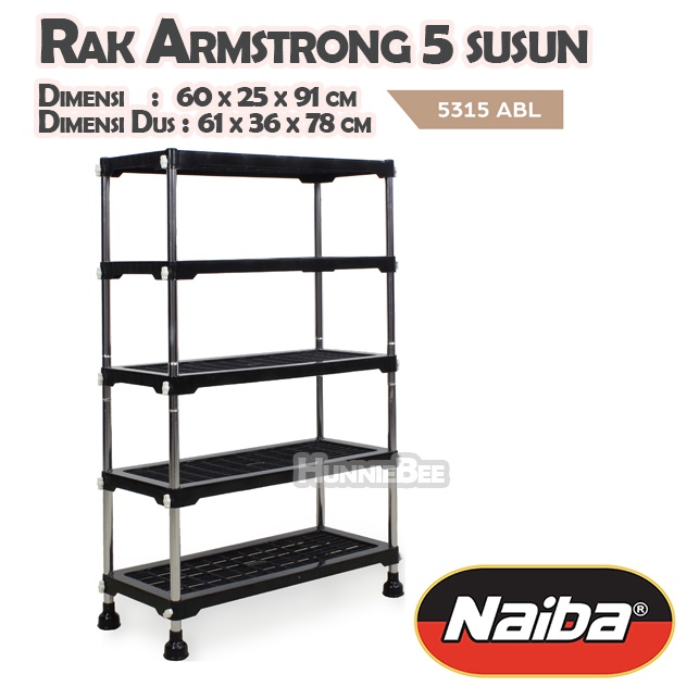 Rak Sepatu Rak Serbaguna Armstrong Naiba 5 susun
