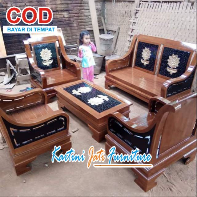 Kursi tamu jati kursi tamu minimalis kayu jati kursi tamu semut bahan kayu jati jepara kursi sofa ta