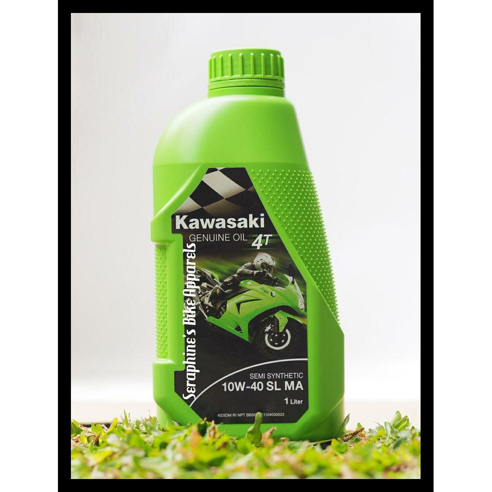 OLI MESIN MOTOR KAWASAKI KGO OIL 4T 10W-40 1L | SEMUA KAWASAKI NINJA HEMAT