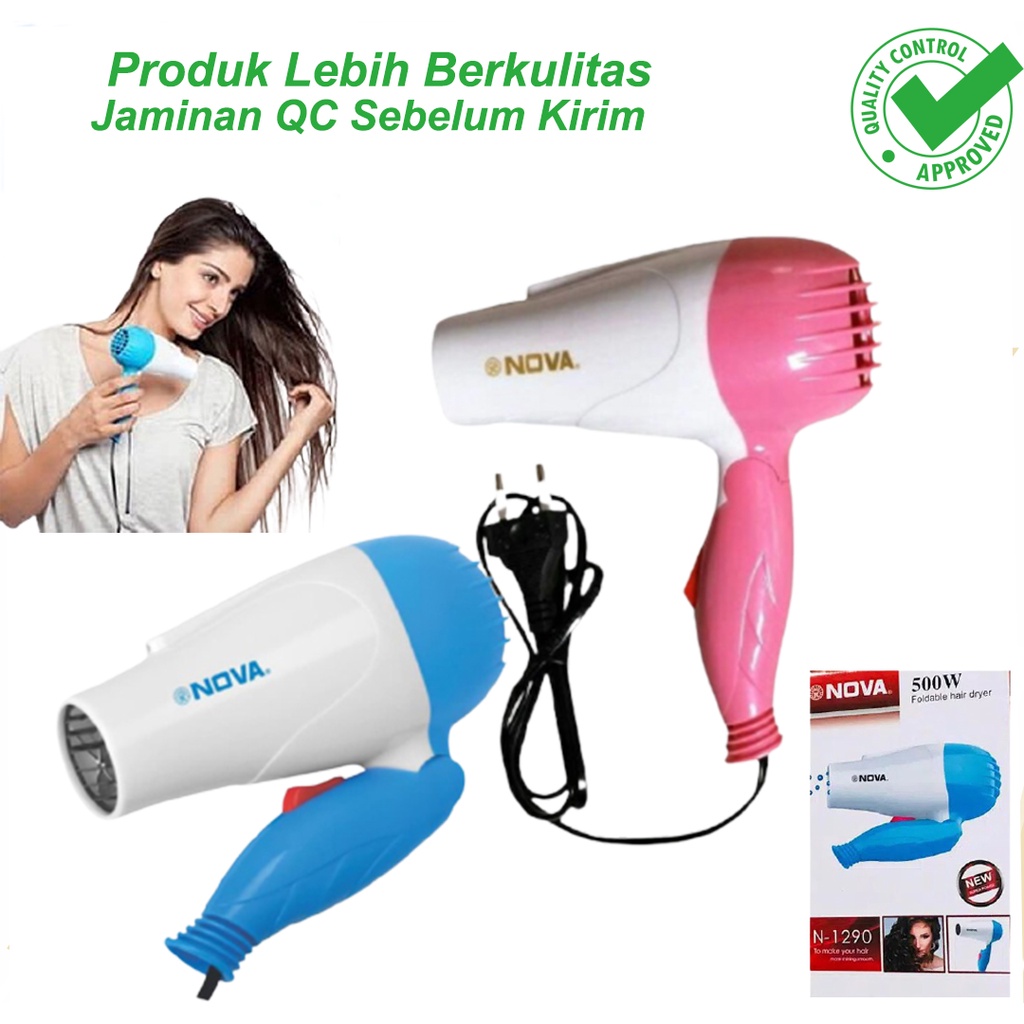 Nova Hair Dryer Pengering Rambut Lipat - 500W