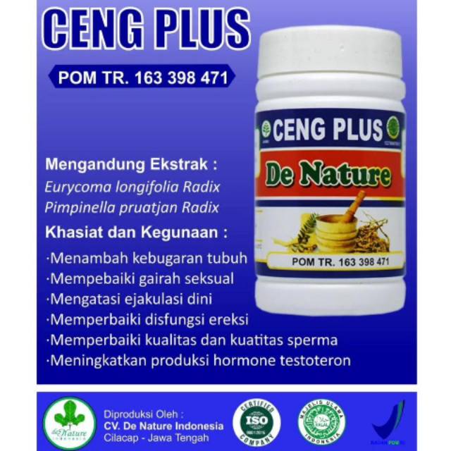 Obat Herbal ceng plus untuk stamina pria original Denature