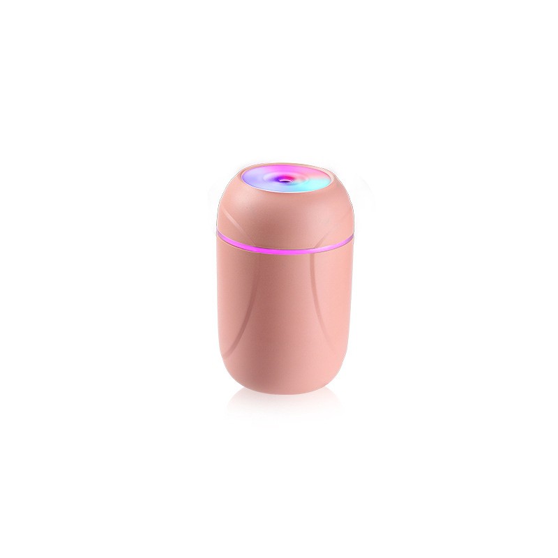 Air Aroma Mini Humidifier / Aromatherapy Purifier Diffuser Free 1 Oil Essential-A Pink Humidifier