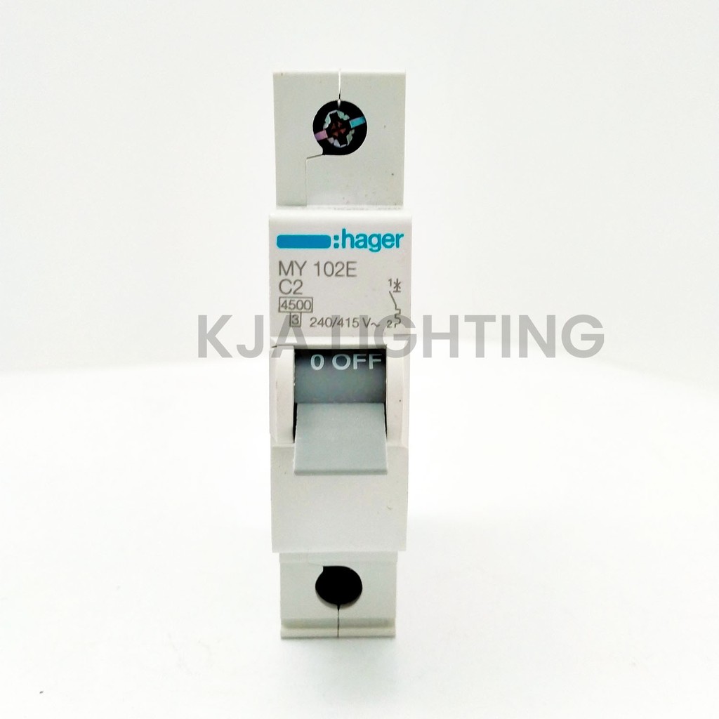 MCB HAGER 2A 2 AMPERE 1 PHASE 1PHASE 1POLE 1 POLE