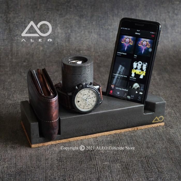 

Desk Organizer - Handmade Concrete / Semen Composite