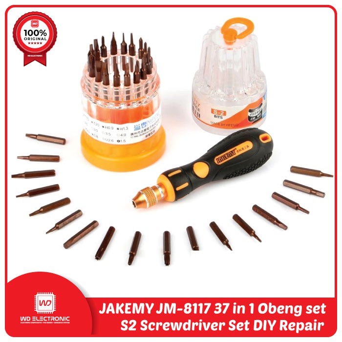 Obeng set Jakemy JM-8117 37 in 1 Precision Screwdriver Set