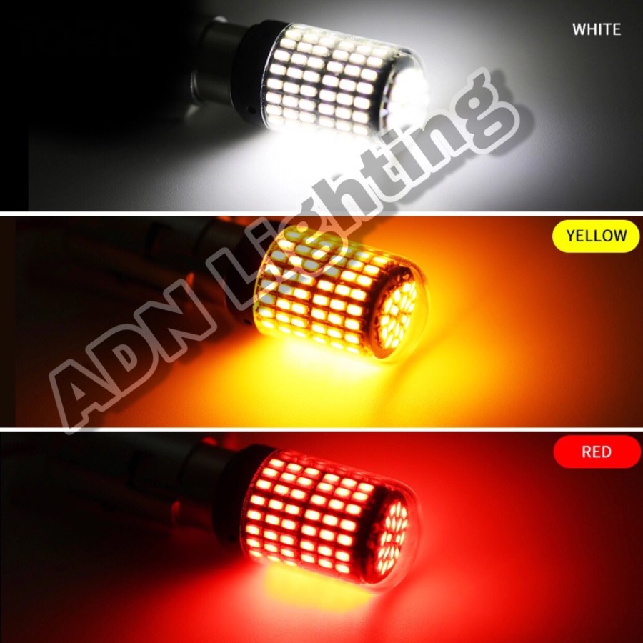 LAMPU LED 1 KAKI SEIN LED CANBUS 1156 BA15S BAU15S 144 SMD / NO HYPER FLASH by ADN.in