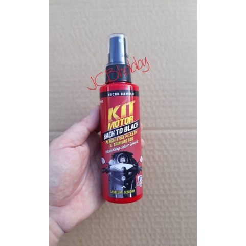 Penghitam plastik dan trim motor KIT MOTOR BACK TO BLACK 115ml