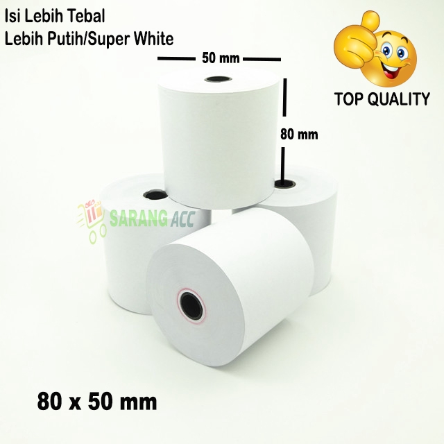 

SMARTCOM ~ 80 x 50 mm Kertas Printer Thermal Satuan