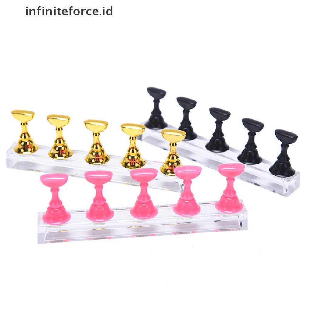 1 Set Stand Display Bahan Akrilik Untuk Praktek Nail Art