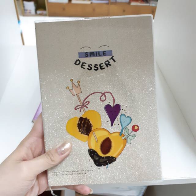 

BUKU TULIS GLITTER TEMA dessert paris notebook notes buku tulis catatan