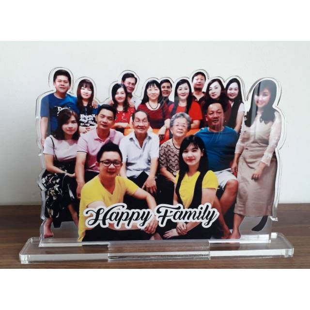 plakat akrilik custom/foto keluarga/akrilik/foto kenang kenangan/reuni/wedding