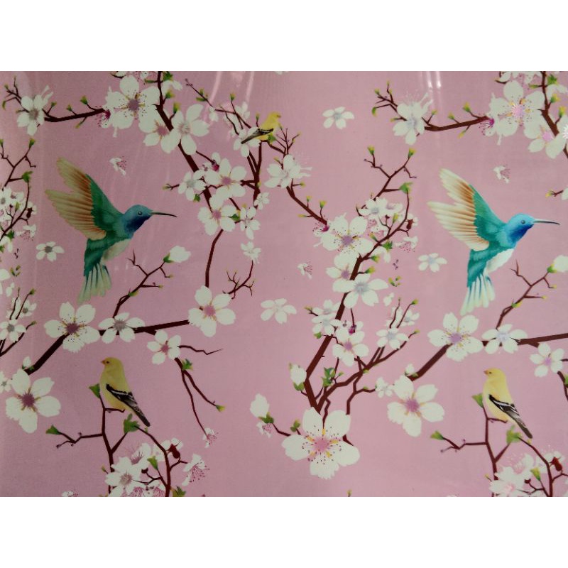 Fiber Pagar motif cantik BUNGA SAKURA