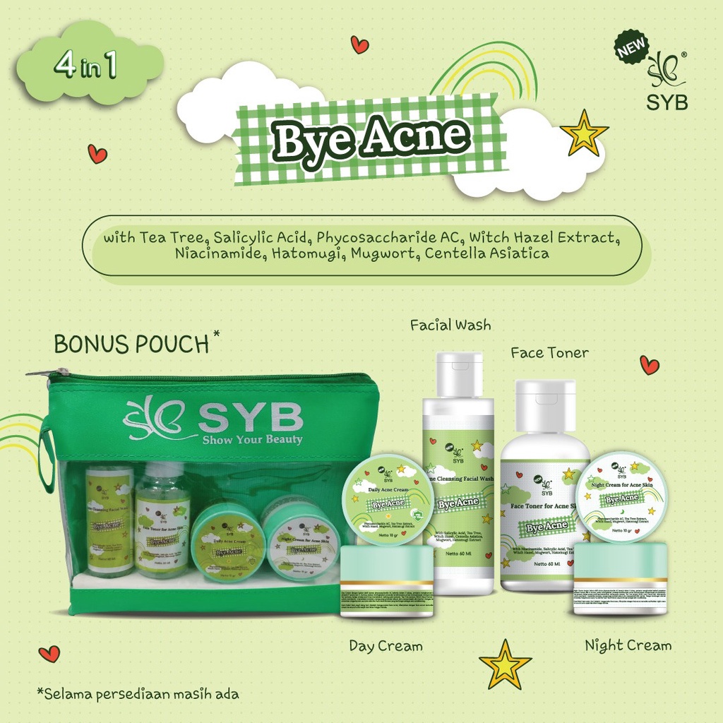 SKINCARE VIRAL SYB PAKET SKINCARE 4 IN 1