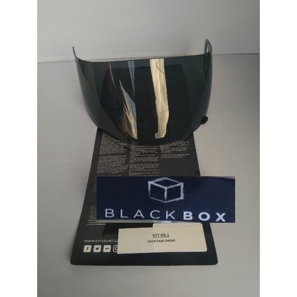 KYT KR1 Visor Dark Smoke Racing Tear of Post Ready