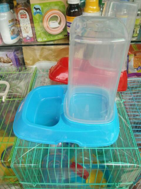 Tempat Makan Hewan Kucing Anjing  Dispenser Single