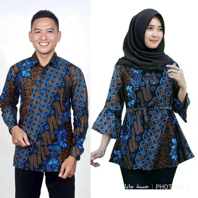 BATIK COUPLE/SARIMBIT/COUPLE BATIK/BATIK SOLO/BLOUSE BATIK/BLUS BATIK