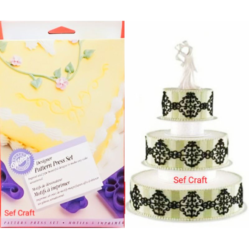 

Designer pattern press 8 / set Wilton