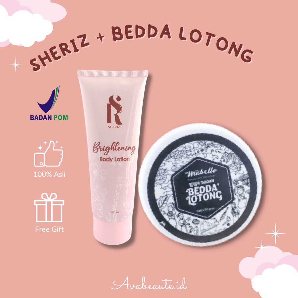 Paket Body Lotion Sheriz + Bedda Lotong Mabello